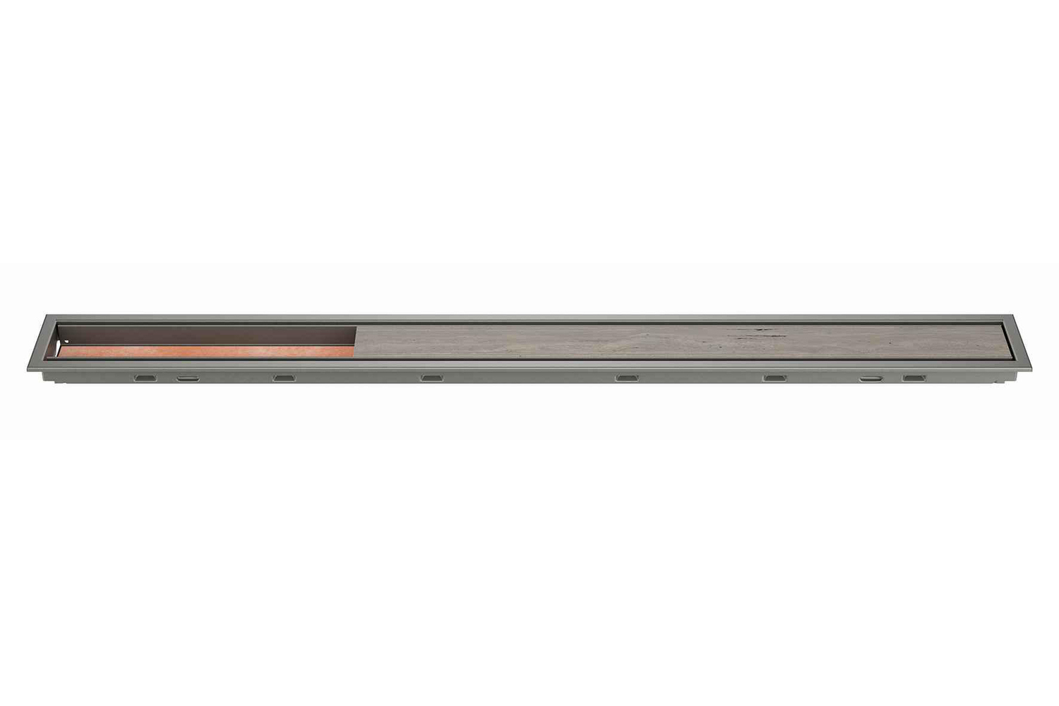 Schlüter Systems KERDI-LINE-C Rost-Rahmenkombination Aufnahmerahmen mit Designabdeckung 110cm H=19mm - Design Framed Tile TSG - Strukturbeschichtet