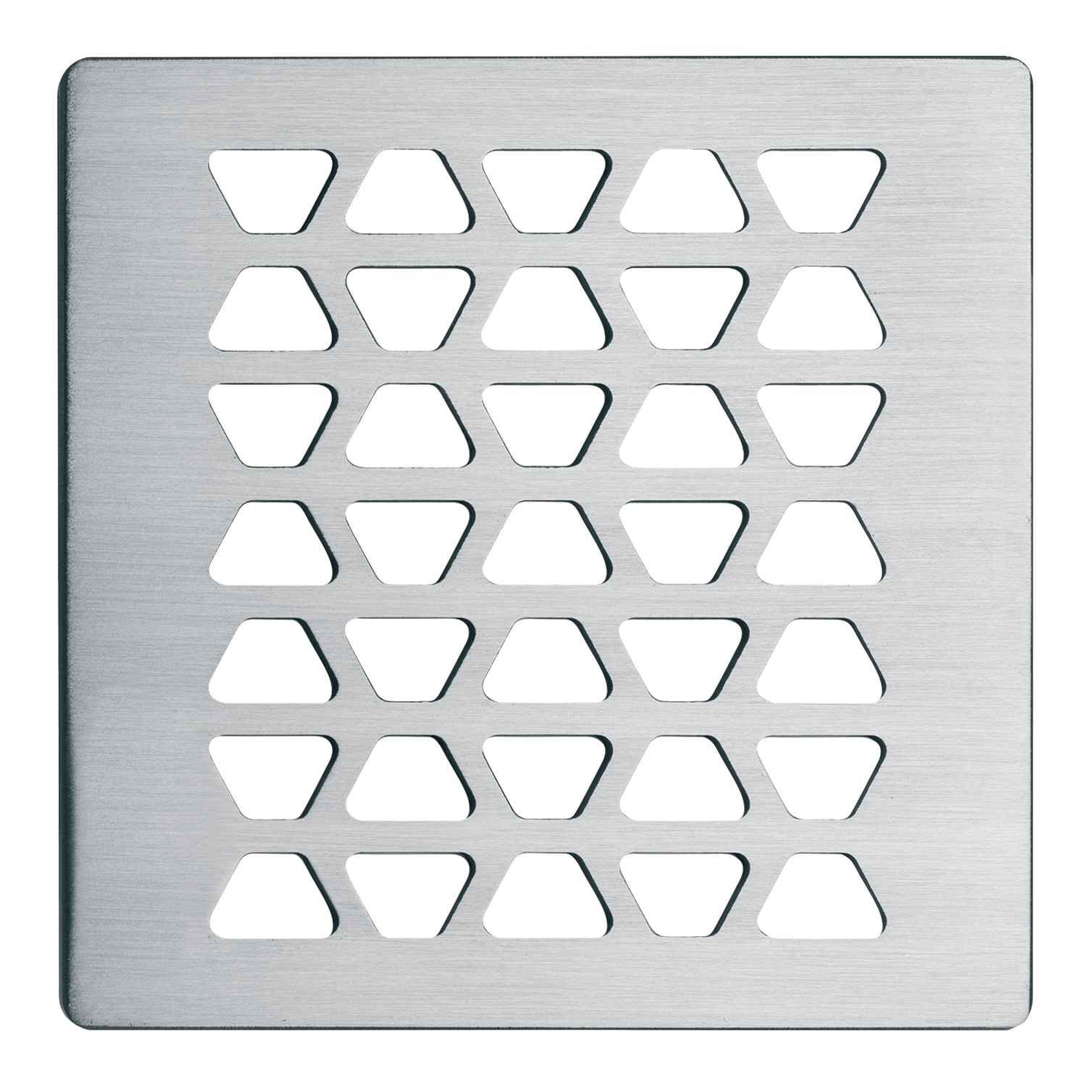 Schlüter Systems KERDI-DRAIN-RO Austauschbarer Entwässerungsrost Trapezoid 10x10cm EB - Edelstahl gebürstet KDGR10ED2