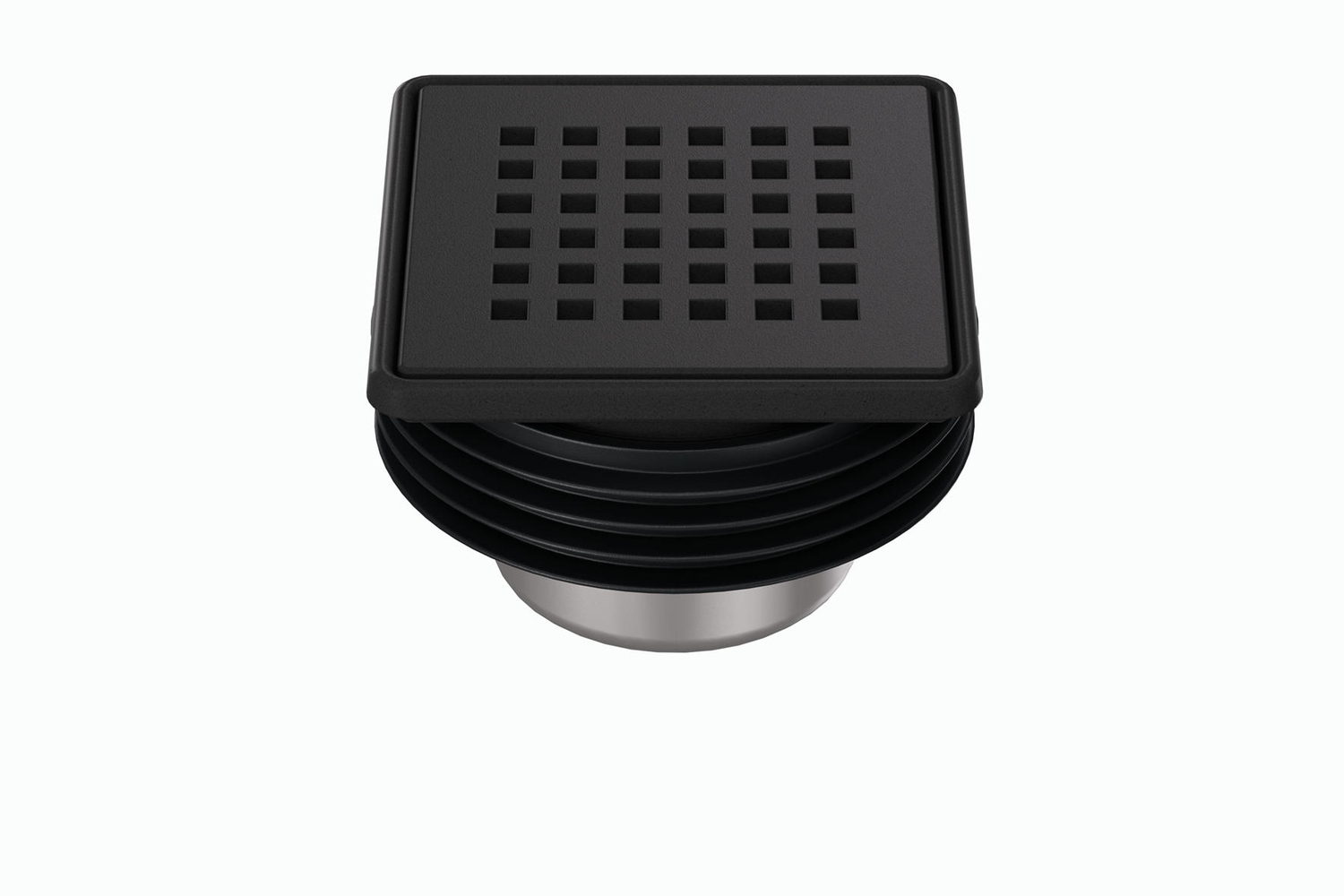Schlüter Systems KERDI-DRAIN-RRE Rost-Rahmen-Set inkl. Geruchsverschluss Design 3 Square 10x10 MGS - Graphitschwarz matt KDR10MGSD3GV