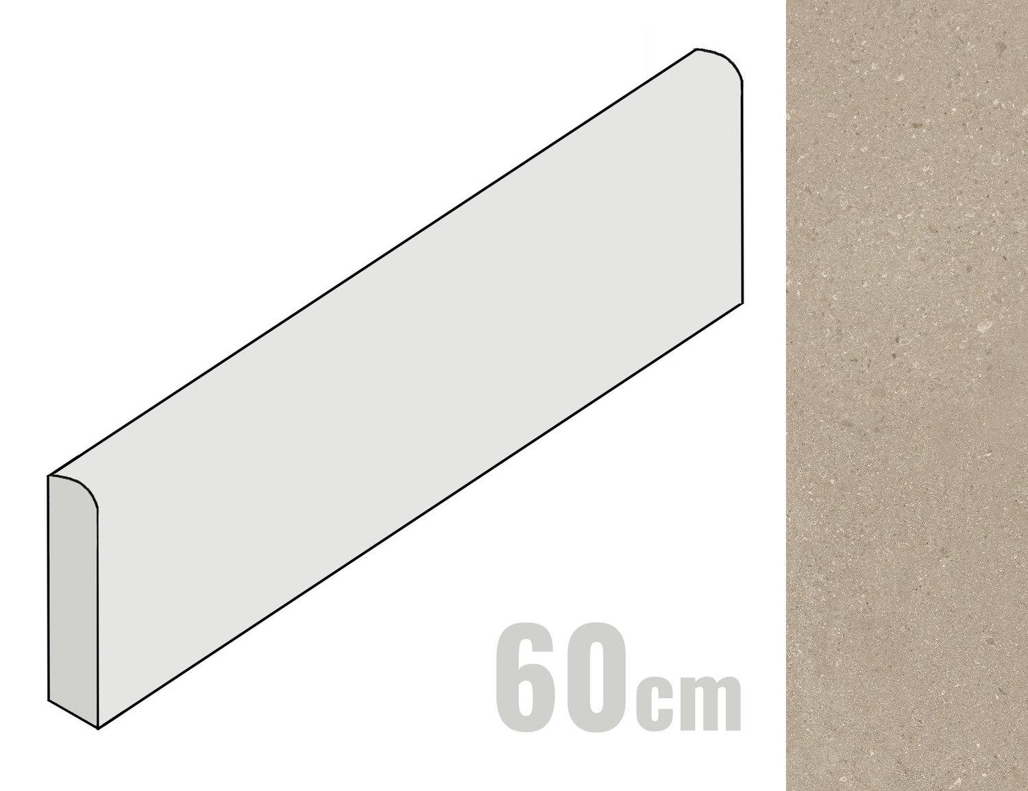 Imola Ceramica Closer Sockel 6x60 Beige Scuro CLOSER BT60BS (200835)