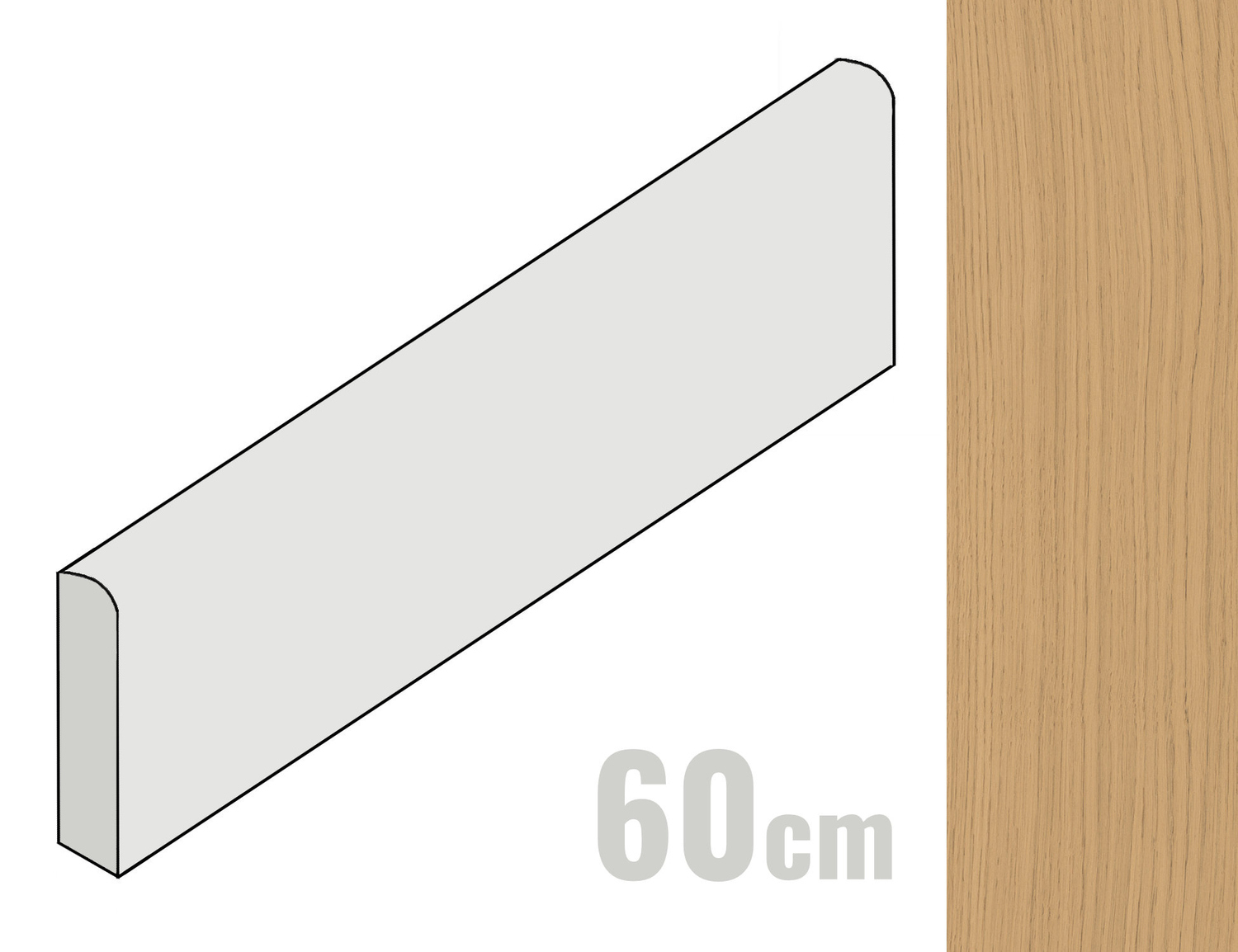 Ceramiche Caesar Pure Sockel 6.2x60 Halo AIM7