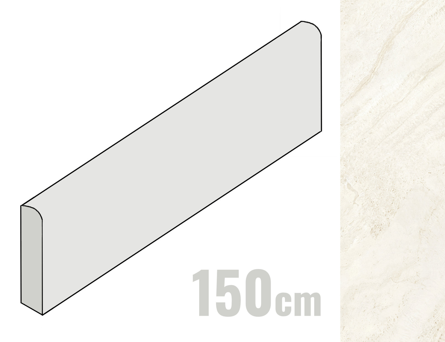 Atlas Concorde Marvel T Sockel 7.2x150 Halo White HDN9