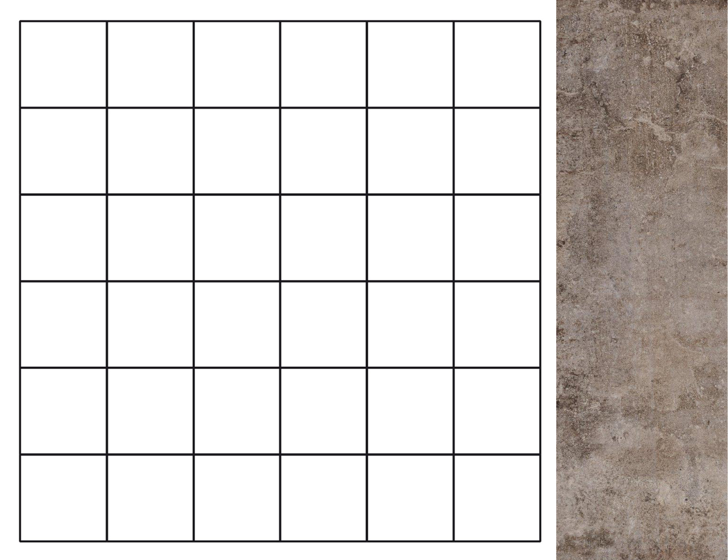 Fioranese Heritage Mosaik 5x5 30.5x30.5 Grey HE3MS