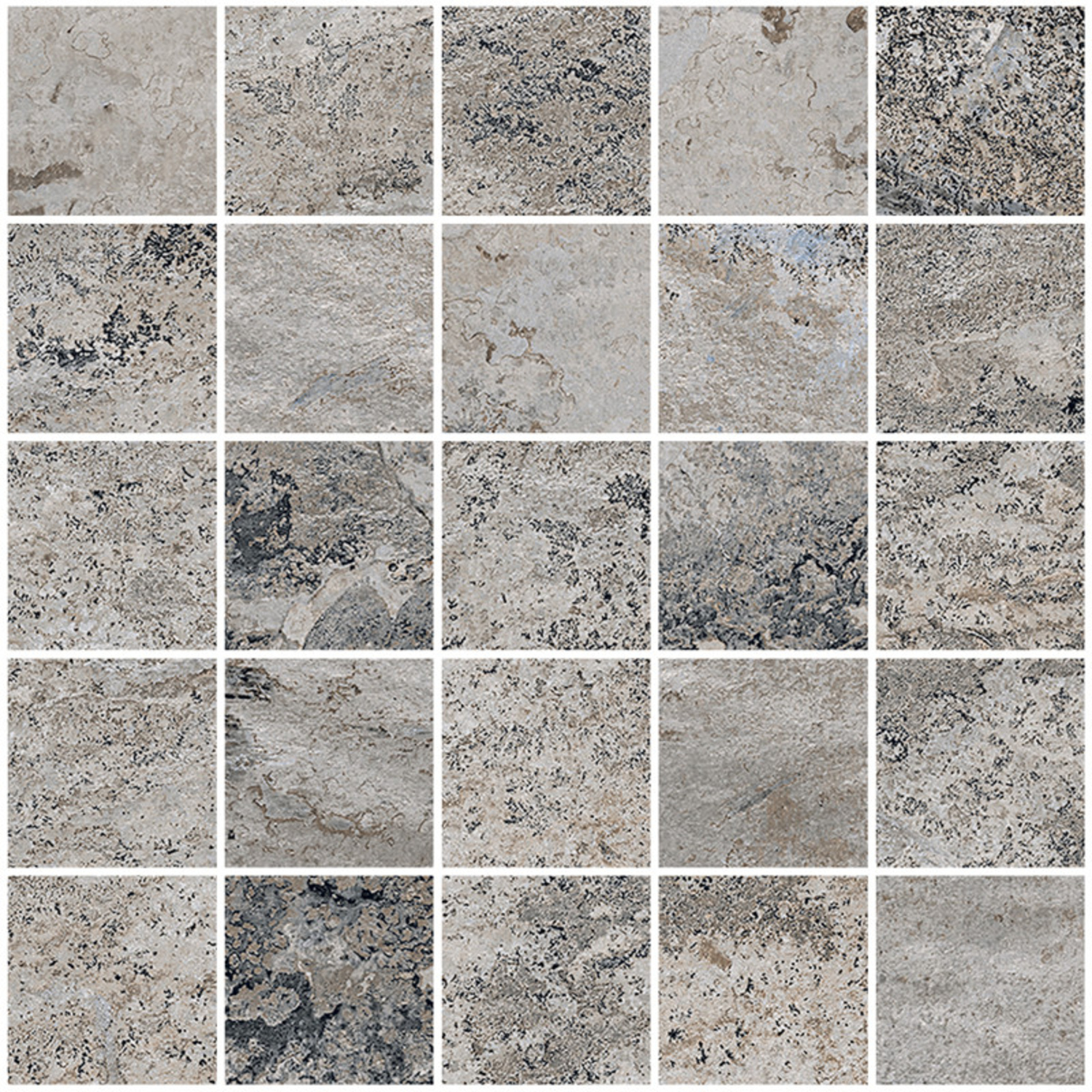 Sant Agostino Metastone Mosaik 5x5 30x30 Fog CSAMMSFO30