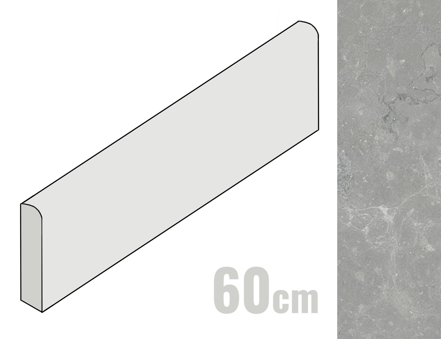 Coem Lagos Sockel 7.5x60 Concrete OSB600L