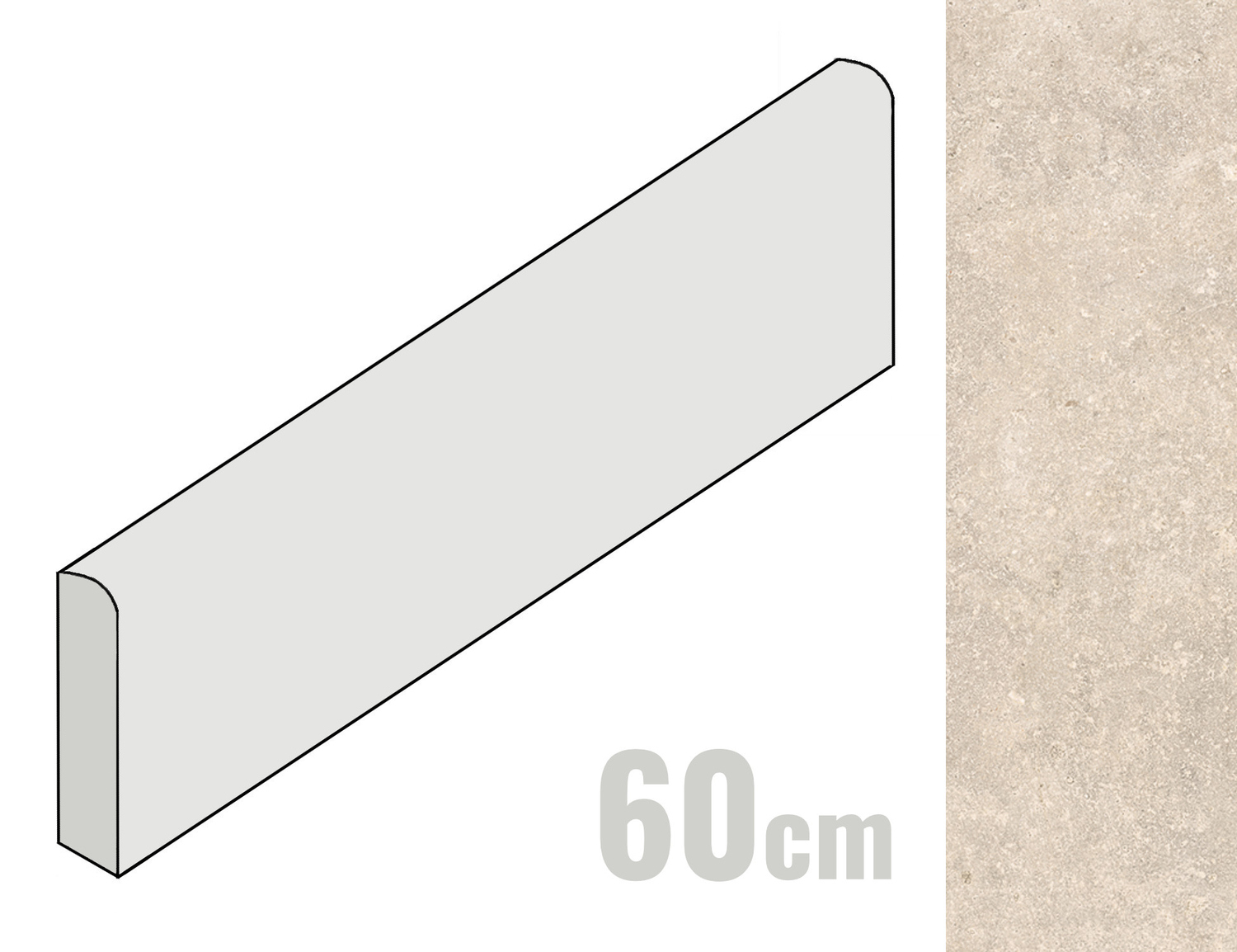 Emilceramica Everstone Sockel 7x60 Sand ENCY