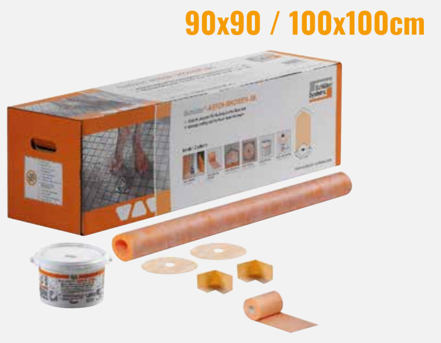 Schlüter Systems KERDI-SHOWER-SK Abdichtung Komplett-Set für bodenebene Duschen KSS5