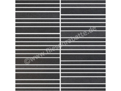 Agrob Buchtal Focus Royal anthrazit schwarz 30x30 cm Mosaik Step teilpoliert eben 282731 | 1