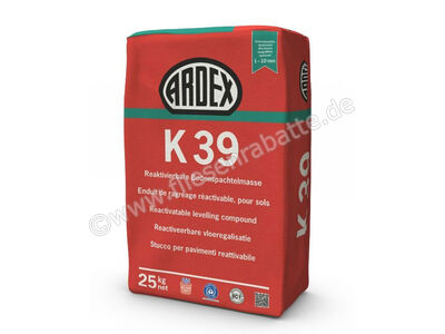 Ardex K 39 MICROTEC Reaktivierbare Bodenspachtelmasse 25 kg Papiersack 16775 | 1