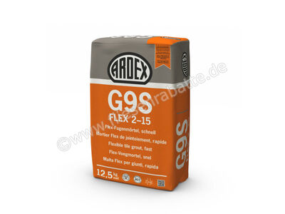 Ardex G9S FLEX 2-15 Flex-Fugenmörtel, schnell 12,5 kg Papiersack anthrazit 19556 | 1