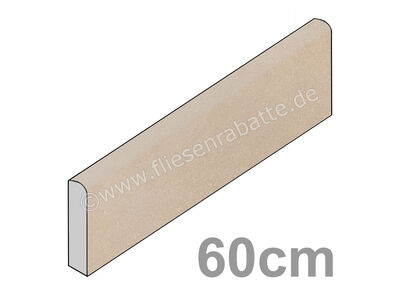 Agrob Buchtal Trias sandgelb 7x60 cm Sockel gerundet matt strukturiert vergütet - PT 052248 | 1