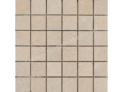 Agrob Buchtal Trias sandgelb 30x30 cm Mosaik gerundet matt strukturiert vergütet - PT 052268 | 1