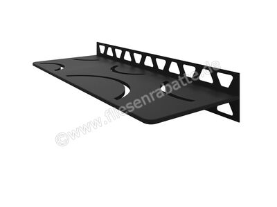 Schlüter Systems SHELF-W-S1 Wand-Ablagesystem Curve Aluminium MGS - strukturbeschichtet graphitschwarz SWS1D6MGS | 1
