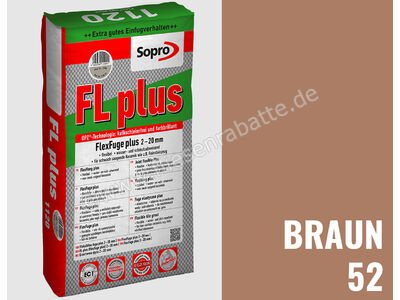 Sopro Bauchemie FL plus Fugenmörtel FlexFuge plus 2-20 mm 15 kg Sack braun 52 1134-15 | 1