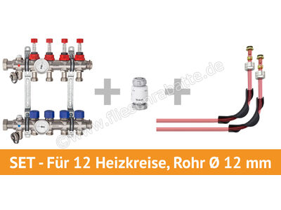 Schlüter Systems BEKOTEC-EN FTS Anschlusspaket für 12 Heizkreise, Rohr Ø 12 mm für 12 Heizkreise, Rohr Ø 12 mm BT12AS12 | 1