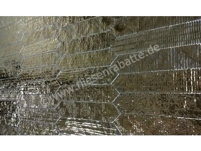 Dune Ceramica Crackle Metal 6.5x33 cm Wandfliese Decor Glänzend Strukturiert Glossy 187780 | 2