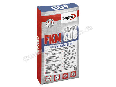 Sopro Bauchemie FKM Silver Flexkleber 25 kg Sack silbergrau 600-21 | 1