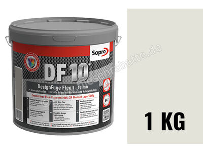 Sopro Bauchemie DesignFuge Flex DF10 Fugenmörtel 1 kg Eimer hellgrau 16 1051-01 | 1