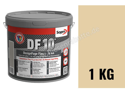 Sopro Bauchemie DesignFuge Flex DF10 Fugenmörtel 1 kg Eimer beige 32 1057-01 | 1