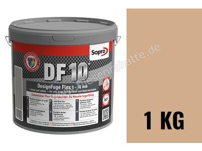 Sopro Bauchemie DesignFuge Flex DF10 Fugenmörtel 1 kg Eimer caramel 38 1068-01 | 1