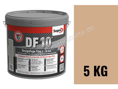 Sopro Bauchemie DesignFuge Flex DF10 Fugenmörtel 5 kg Eimer caramel 38 1068-05 | 1