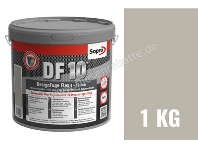 Sopro Bauchemie DesignFuge Flex DF10 Fugenmörtel 1 kg Eimer grau 15 1053-01 | 1