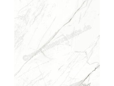 Enmon Calacata weiß marmoriert 100x100 cm Bodenfliese | Wandfliese matt AC90001 | 1