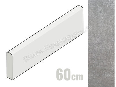 Villeroy & Boch Northfield grey 7.5x60 cm Sockel matt reliefiert vilbostonePlus 2872 RD60 0 | 1