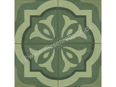 Marazzi D_Segni Blend Tappeto 3 Fliese 20x20 R10/B Art.-Nr. M60H - Ornament-Dekor Fliese in Grün