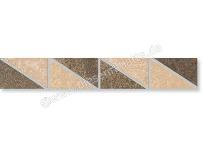 Agrob Buchtal Trevi beige-braun 4.7x30 cm Bordüre matt eben 280786 | 1
