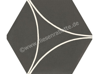 Marazzi Cementum Carbon 18.2x21 cm Bodenfliese | Wandfliese Decoro Arco Matt Eben Naturale M9W3 | 1