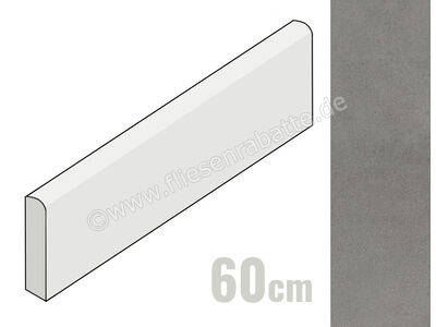 Marazzi Cementum Lead 7x60 cm Sockel Matt Eben Naturale M9YH | 1