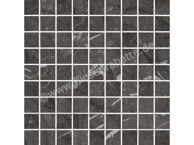 Marazzi Allmarble Grigio Carnico 30x30 cm Mosaik Glänzend Eben Lux MEZ2 | 1