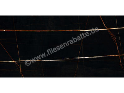 Marazzi Allmarble Sahara Noir 60x120 cm Bodenfliese | Wandfliese Glänzend Eben Lux MF6U | 1