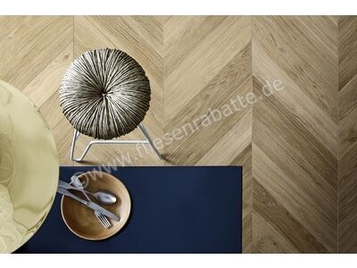 Marazzi Treverkmust Beige 73.2x11.8 cm Bodenfliese / Wandfliese Chevron Matt Strukturiert Naturale M0CA | 2