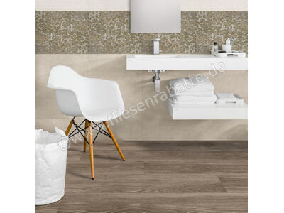 Marazzi Treverkmust Taupe 25x150 cm Bodenfliese / Wandfliese Matt Strukturiert Naturale M05H | 2