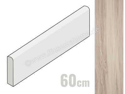 Marazzi Treverkchic Noce Tinto 7x60 cm Sockel Matt Strukturiert Naturale MH3H | 1