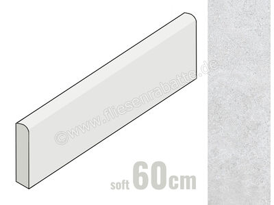 Keraben Verse Grey 8x60 cm Sockel Matt Eben Soft P0003049 | 1
