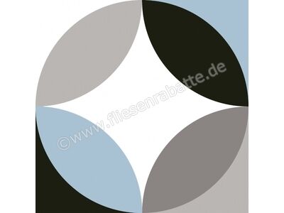 Dune Ceramica Hidraulico Circular Sky 20x20 cm Bodenfliese / Wandfliese Matt Eben Naturale 187822 | 1
