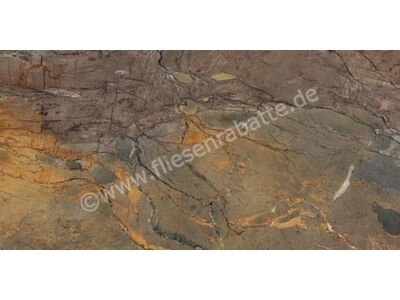 Emilceramica Tele Di Marmo Reloaded Fossil Brown Malevic 60x120 cm Bodenfliese / Wandfliese Glänzend Eben Full Lappato E0E7 | 1