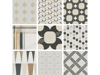 Emilceramica Be-Square Bedecor Majolica Mix 20x20 cm Dekor Matt Eben Naturale ED07 | 1