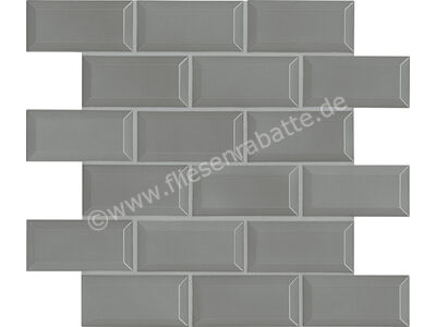 Agrob Buchtal District ash grey 5x10 cm Mosaik Mauerverband HT-Veredelung 45553H | 1