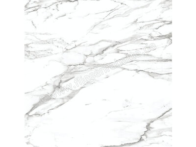 Enmon Statuario Statuario marmoriert 100x100 cm Bodenfliese | Wandfliese glänzend AC90003 | 1