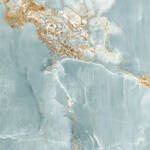 Imola Ceramica The Room Onyx Aqua Blue Gold Blu Aq 120x120cm Bodenfliese