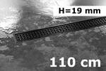 Schlüter Systems KERDI-LINE-B MGS - edelstahl V4A beschichtet graphitschwarz Rinnenabdeckung für Duschrinne