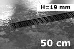 Schlüter Systems KERDI-LINE-B MGS - edelstahl V4A beschichtet graphitschwarz Rinnenabdeckung für Duschrinne