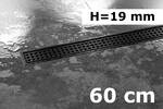 Schlüter Systems KERDI-LINE-B MGS - edelstahl V4A beschichtet graphitschwarz Rinnenabdeckung für Duschrinne