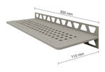 Schlüter Systems SHELF-W-S1 TSSG - strukturbeschichtet steingrau SWS1D3TSSG