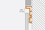Schlüter Systems LIPROTEC-D Profil Aufnahmeprofil für Dekor-Materialien H=9 mm Aluminium Alu natur matt eloxiert LTD90AE | 5