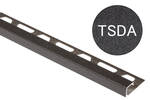 Schlüter Systems QUADEC-TSDA TSDA - Aluminium strukturbeschichtet dunkelanthrazit Abschlussprofil